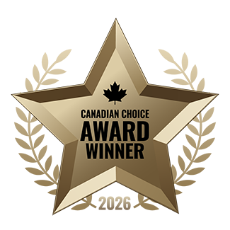 2026 Canadian Choice Award Winner badge for Mr. Steamer Carpet Cleaning Services